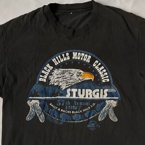 Vintage 90s Sturgis Black Faded Tee